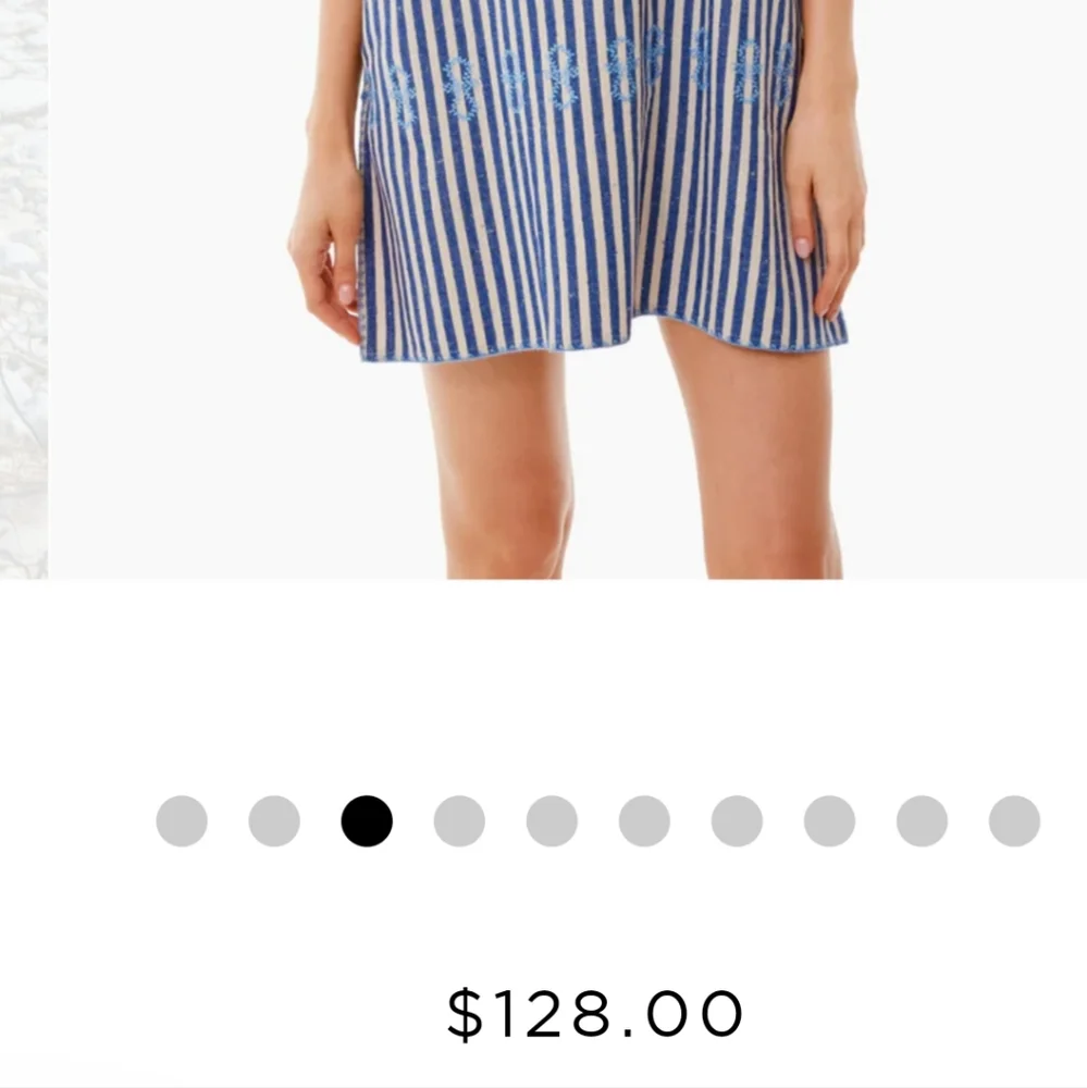 Tuckernuck Blue Striped Mini Sullivan Cover-up Dress - Picture 7 of 9